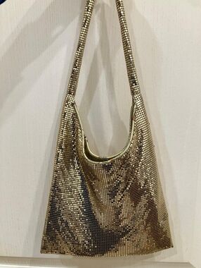 Gold Sequin Shoulder Bag